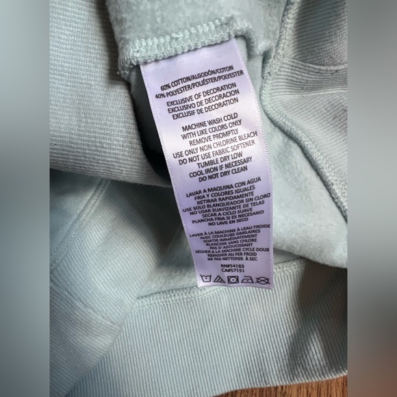 Calvin Klein Blue Crew Neck Sweatshirt oversized size S/P - Picture 3 of 4